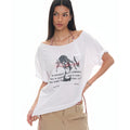 BLACKPURPLE Muse Off-Shoulder Tee_White