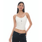 BLACKPURPLE Vella Strap Sleeveless_White