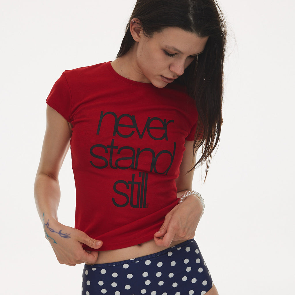 HATA HaTA Cap Sleeve T-Shirt_Red