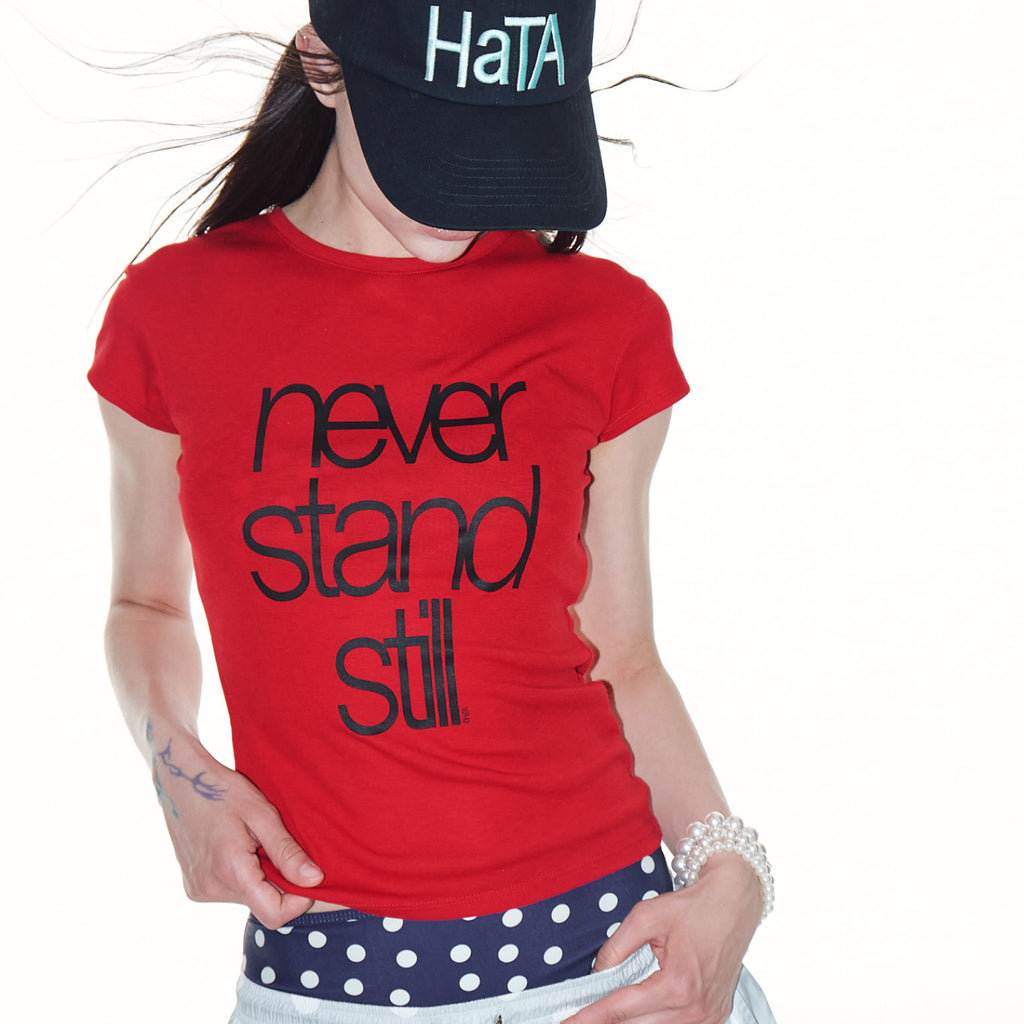 HATA HaTA Cap Sleeve T-Shirt_Red