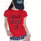 HATA HaTA Cap Sleeve T-Shirt_Red