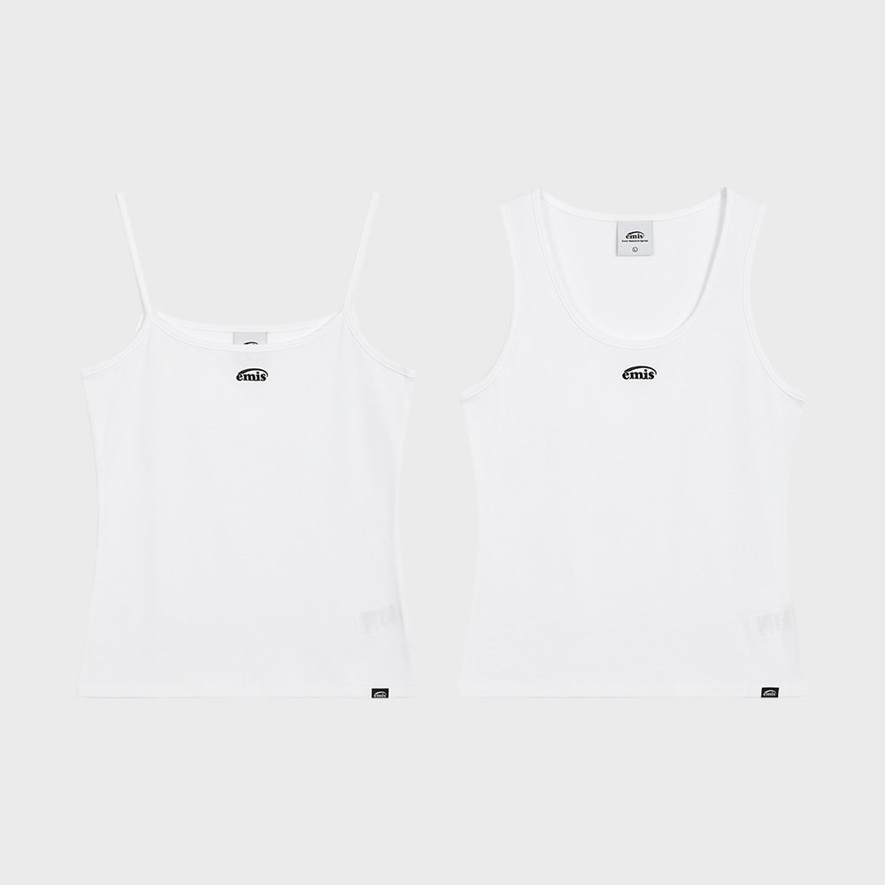 EMIS (W) 2PACK SLEEVELESS TOP-WHITE