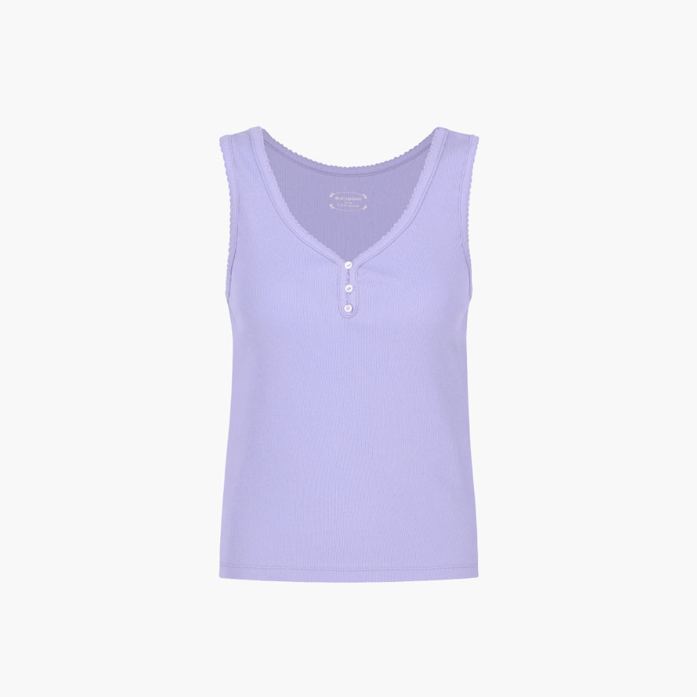 DEPOUND [Add color] pincoat henley neck sleeveless (6color)