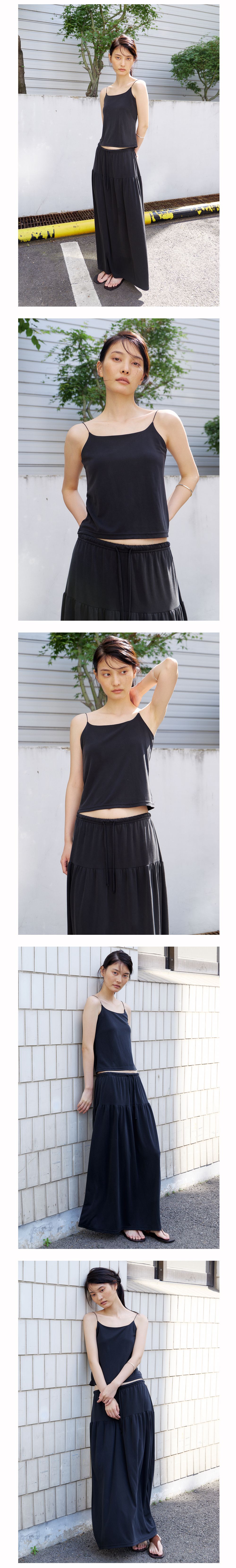 NOEUD Soft Modal Sleeveless (Black)