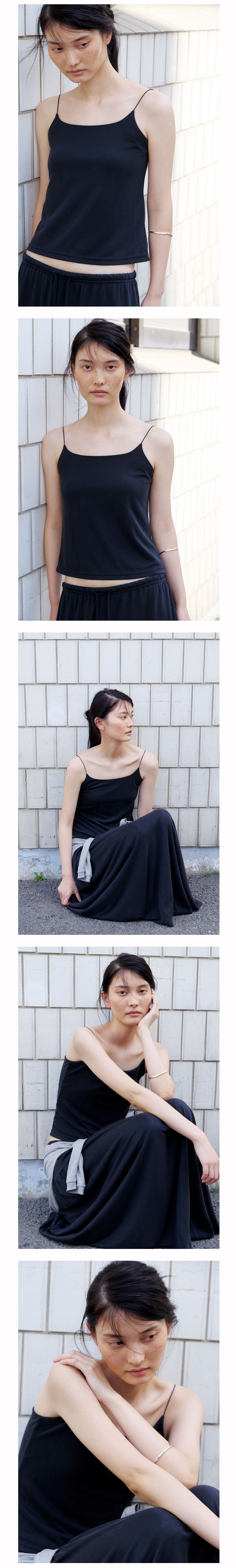NOEUD Soft Modal Sleeveless (Black)