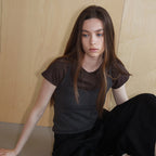 SEUREOUM Signature Slim-fit T-shirt_Chocolate