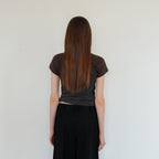 SEUREOUM Signature Slim-fit T-shirt_Chocolate