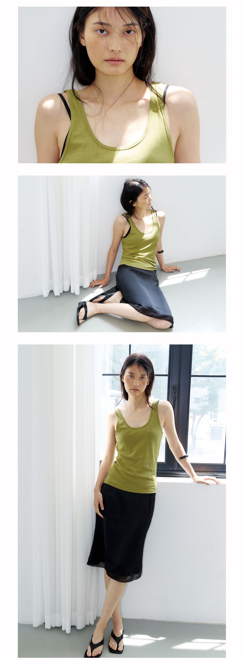 NOEUD Deep Round Sleeveless (Olive)