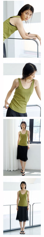 NOEUD Deep Round Sleeveless (Olive)