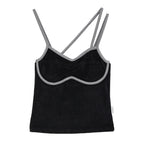 SOMSOC DELL TERRY SLEEVELESS TOP_BLACK