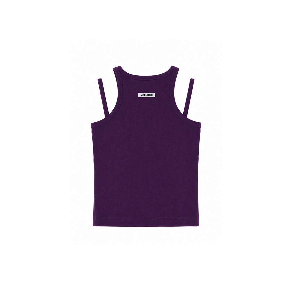 MEENDERI (1st reorder) CURVE STRAP SLEEVELESS - PURPLE