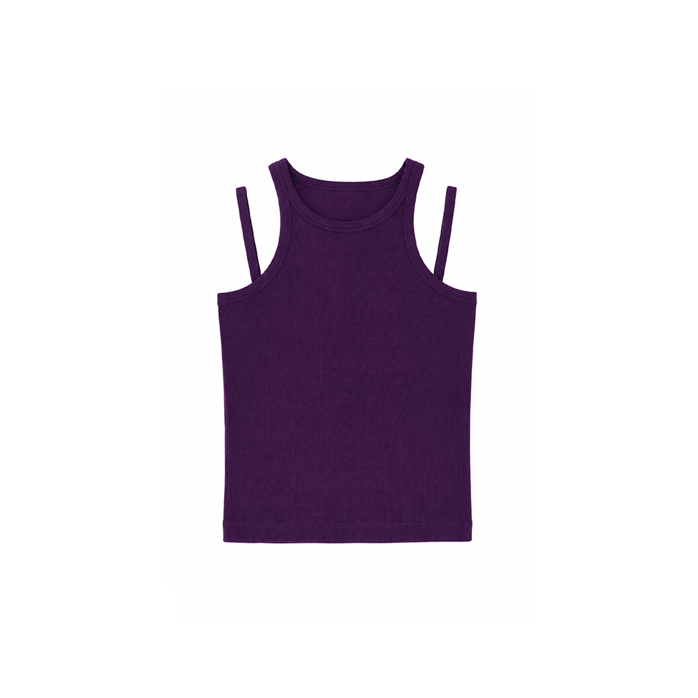 MEENDERI (1st reorder) CURVE STRAP SLEEVELESS - PURPLE
