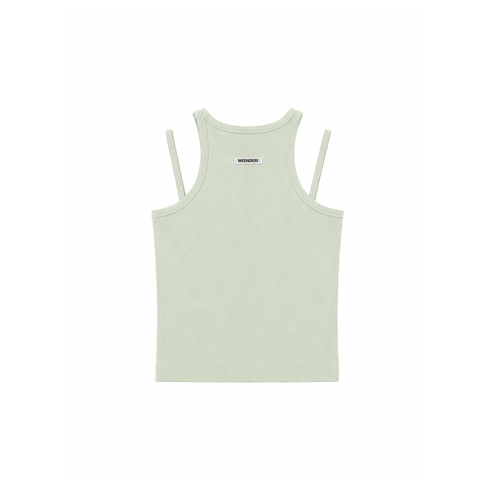 MEENDERI [Jjini PICK] (1st reorder) CURVE STRAP SLEEVELESS - MINT