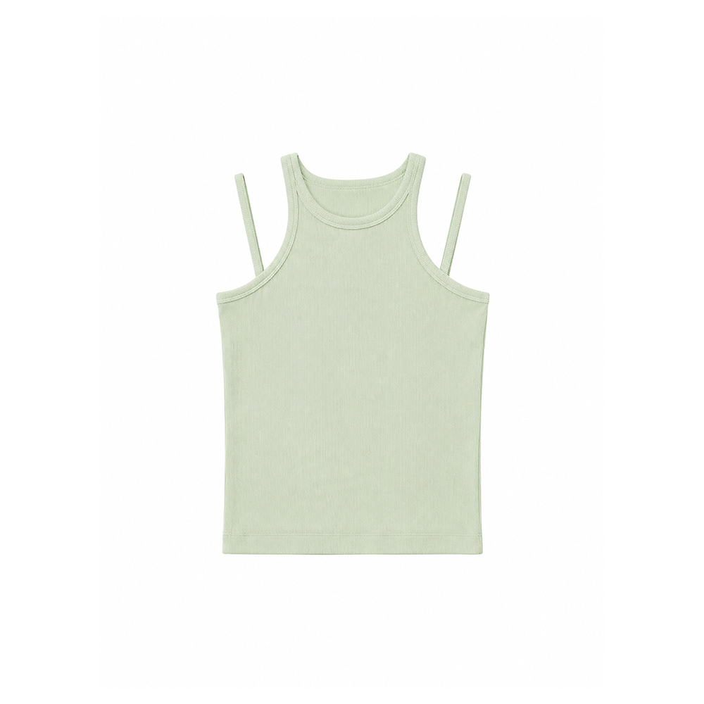 MEENDERI [Jjini PICK] (1st reorder) CURVE STRAP SLEEVELESS - MINT