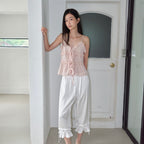 THEPORTA FRILL SLEEVELESS BLOUSE, PINK