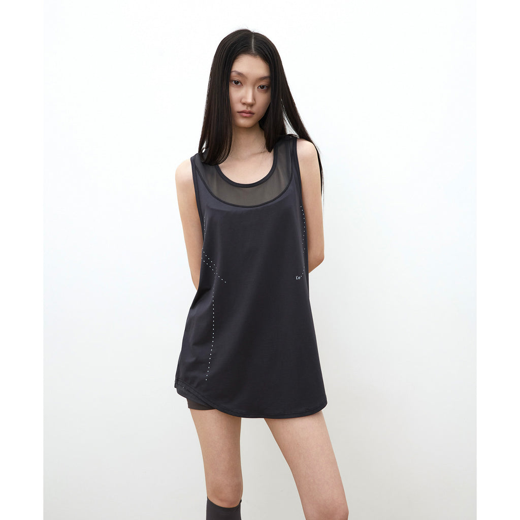 OJOS i:e Breathform Running Tank Top / Charcoal