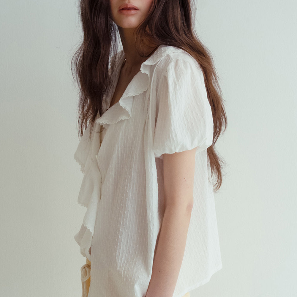 MURMURE [3rd] Liev ruffle collar blouse_Liev Blouse