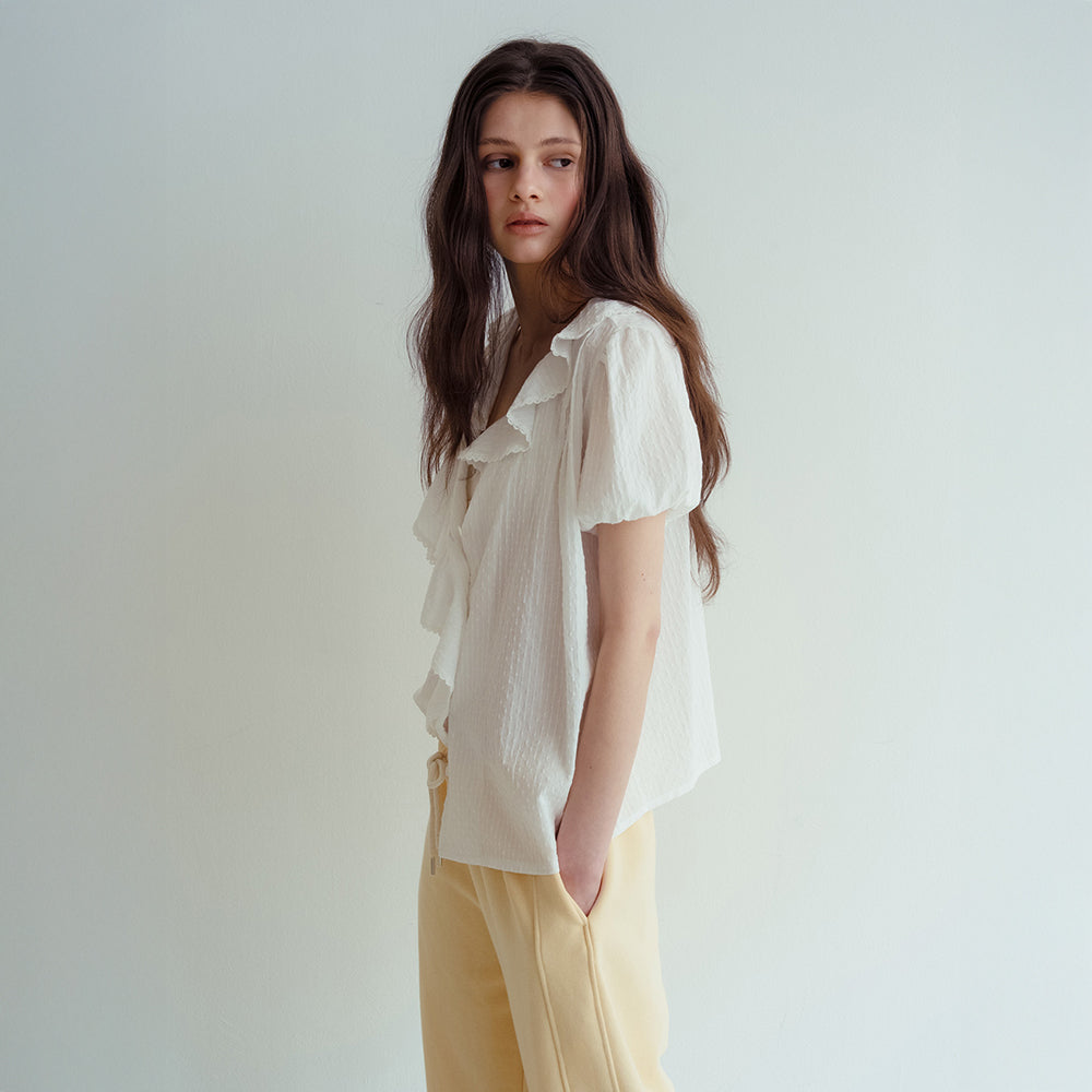 MURMURE [3rd] Liev ruffle collar blouse_Liev Blouse