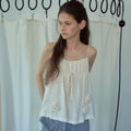 OURNOSTALGIA Rose Vine Sleeveless Blouse_Cream(OB6BL10)