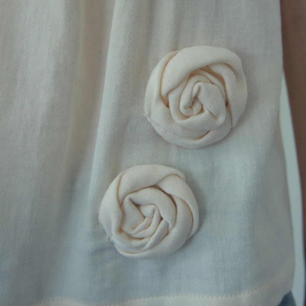 OURNOSTALGIA Rose Vine Sleeveless Blouse_Cream(OB6BL10)
