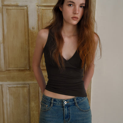 [Essential] Pale Tank Top (Charcoal)