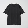 JojiLong JN103 DISTRESS OLD 1/2 T-SHIRT - BLACK