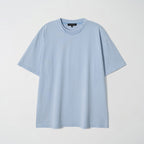 JojiLong JN103 DISTRESS OLD 1/2 T-SHIRT - SKY BLUE