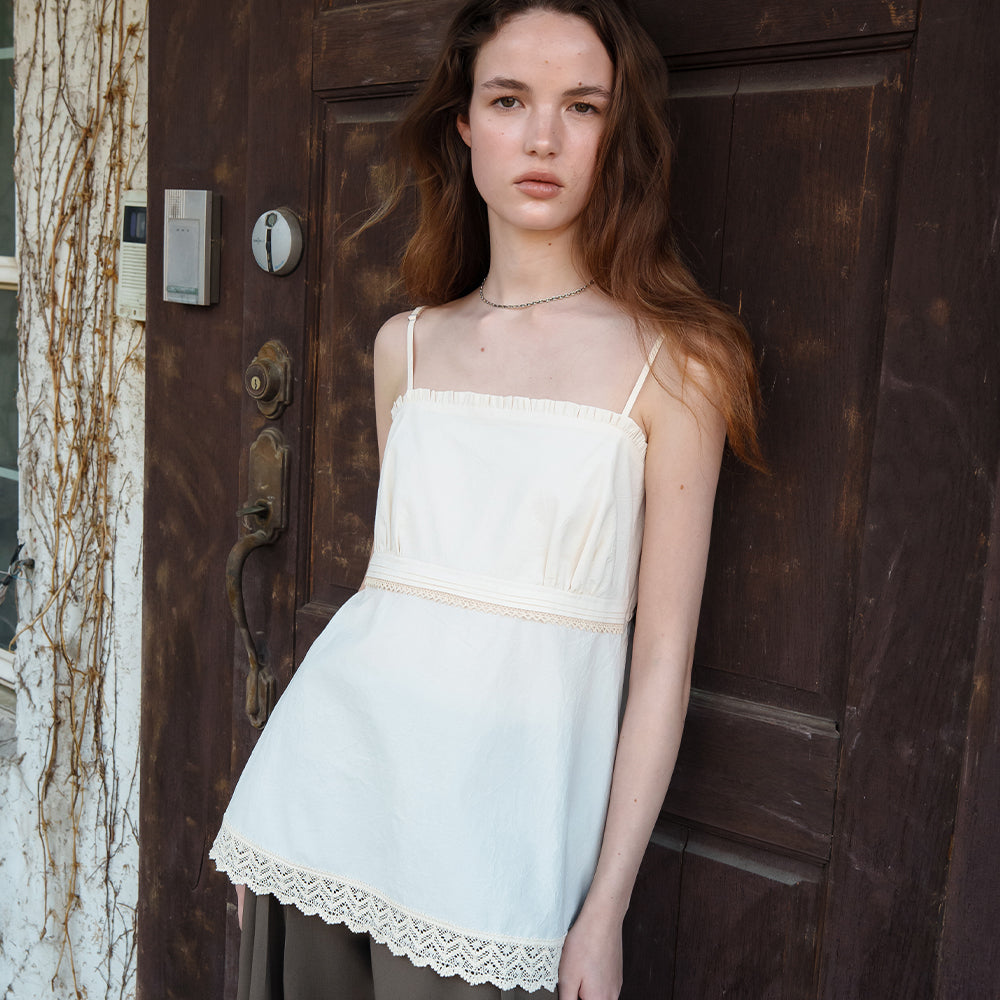 ODS Torsion Lace Blouse (Cream)