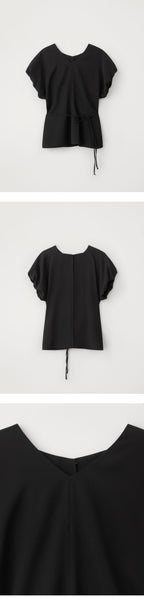 EAAH REIN V NECK BLOUSE (BLACK)