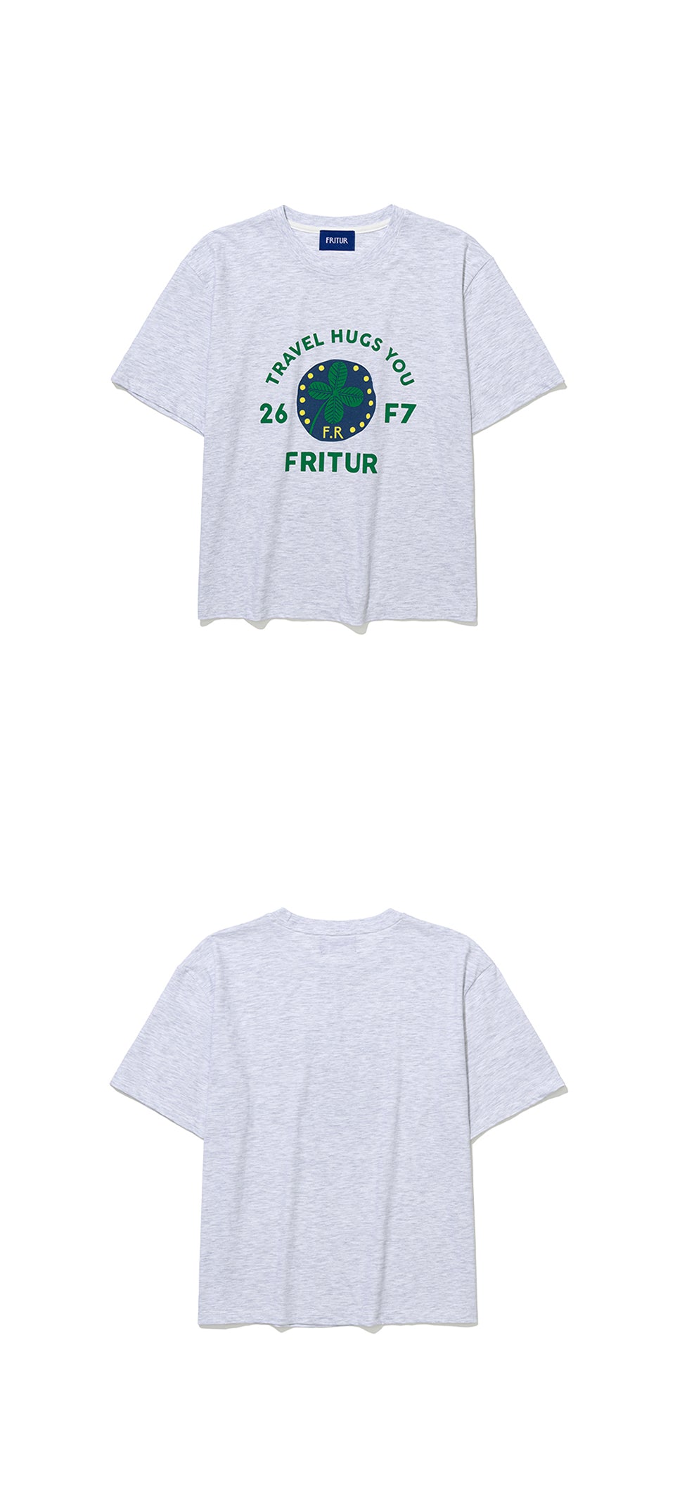 FRITUR Clover Hug T-shirt Light grey_F262TS03