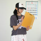 RONRON BETTY BOOP RIBBON BASIC FIT T SHIRT CHARCOAL