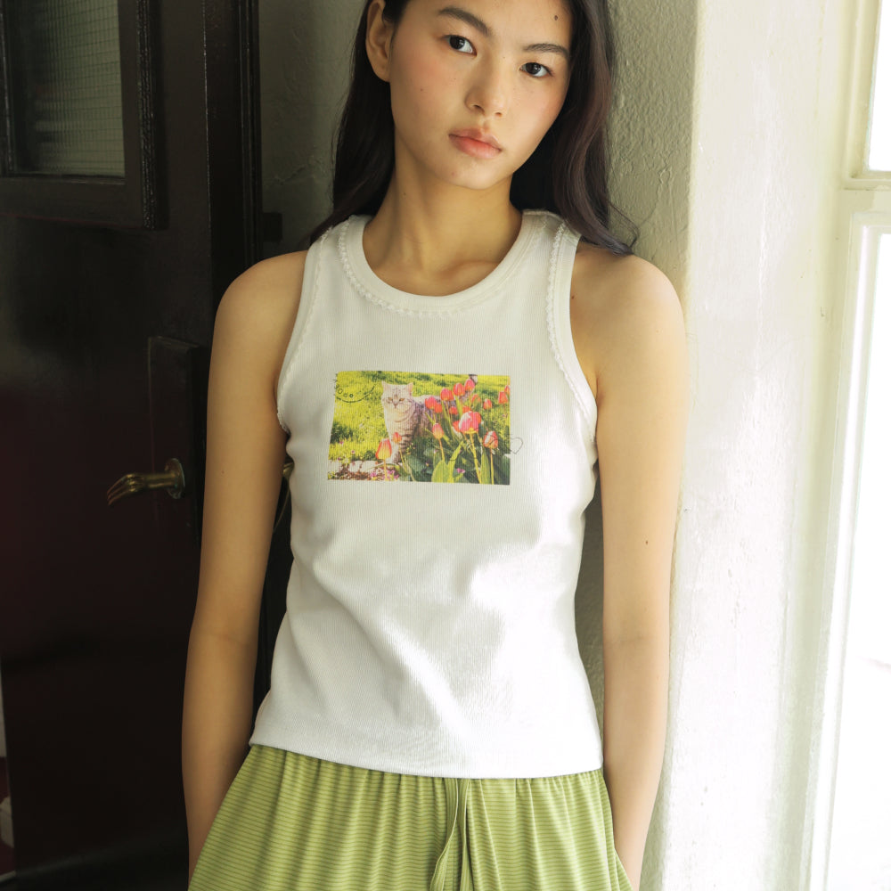 POEV Flower Tank Top [3 Color]