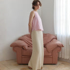 OHKUKKA Simple Linen Top – Pink