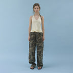 hetherment flare halter top (lemon)