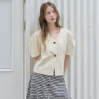 AVANT-G Two-Way Puff Blouse Jacket - Yellow