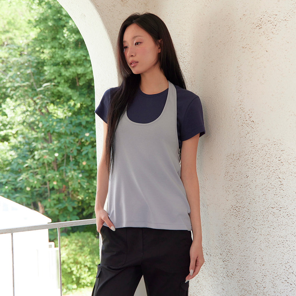 haveawhale [Friendship PICK][29EDITION] halter neck sleeveless (LU)
