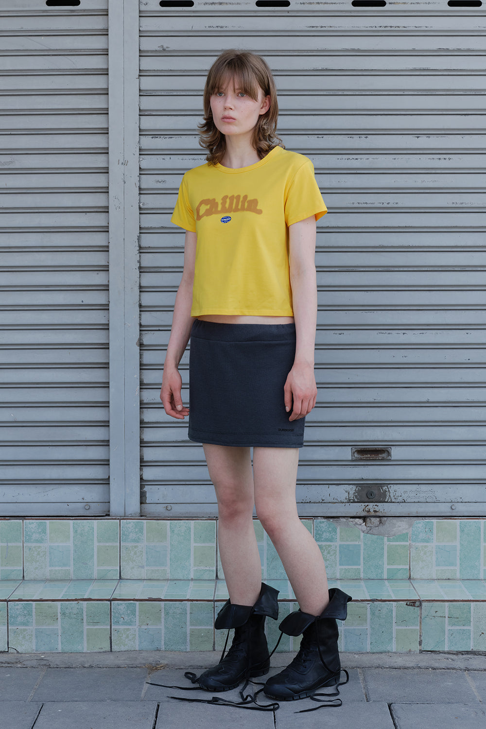 SUNBURNPROJECT CHILLIN T-SHIRT, YELLOW