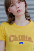 SUNBURNPROJECT CHILLIN T-SHIRT, YELLOW