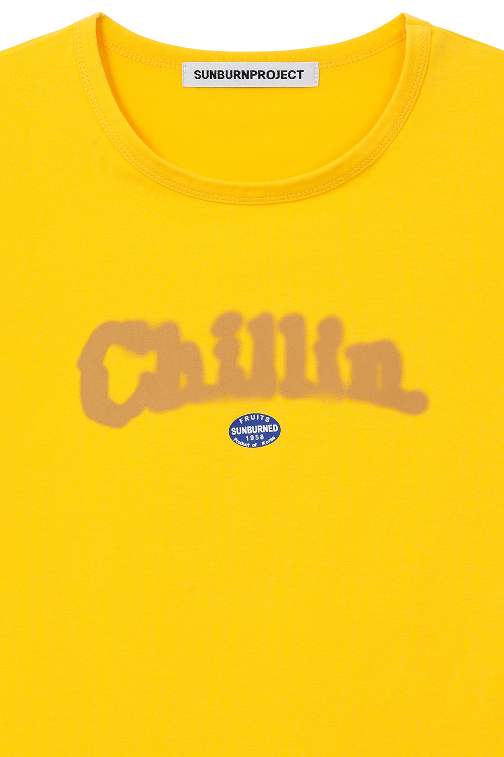 SUNBURNPROJECT CHILLIN T-SHIRT, YELLOW