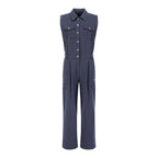 MALBON GOLF MALBON GOLF Shirt Sleeveless Jumpsuit NAVY