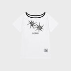 COIRIS Soluna one shoulder color combination short sleeve tee (13 colors)