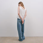 MIND BRIDGE WOMEN [W]White Layered Sleeveless M1WS4203