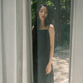 AUBE SEOUL STRING SLEEVELESS TOP [BLACK]