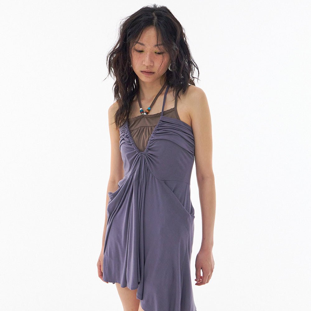 EXPIRED GIRL [2nd] Sandy Drape Top Purple