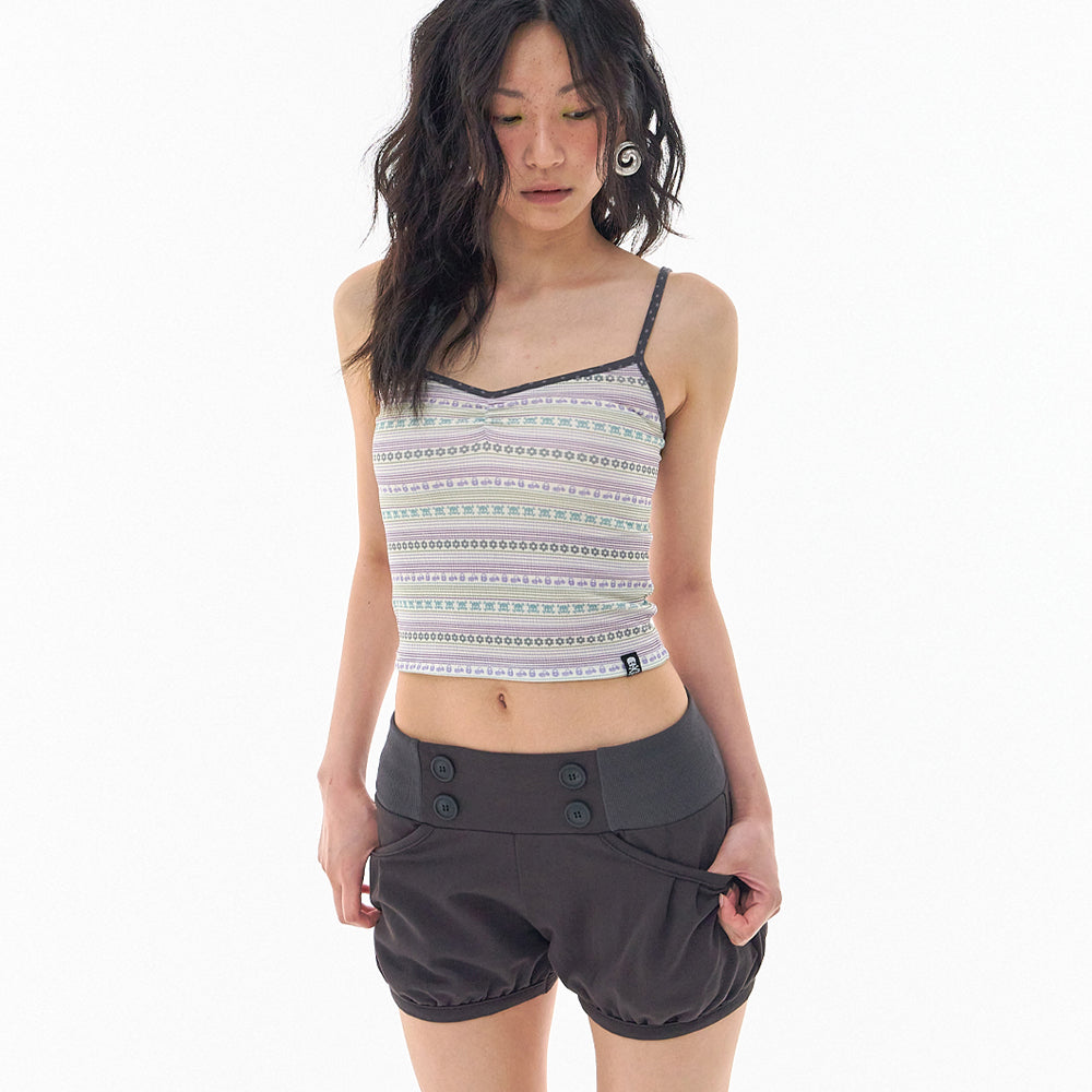 EXPIRED GIRL Multi Stripe Tank Taro