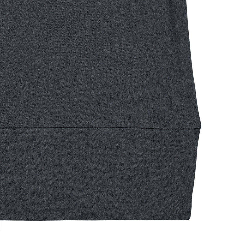 NOIRER FOR WOMEN Cotton Deep V-neck Sleeveless (Charcoal)