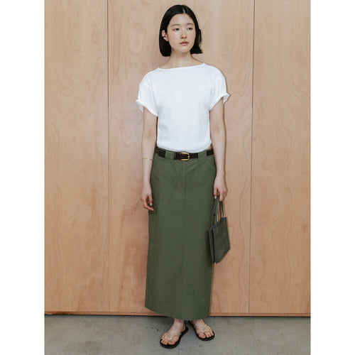 The Aperture 90s Waffle Half Sleeve Top White (TA6742A071)