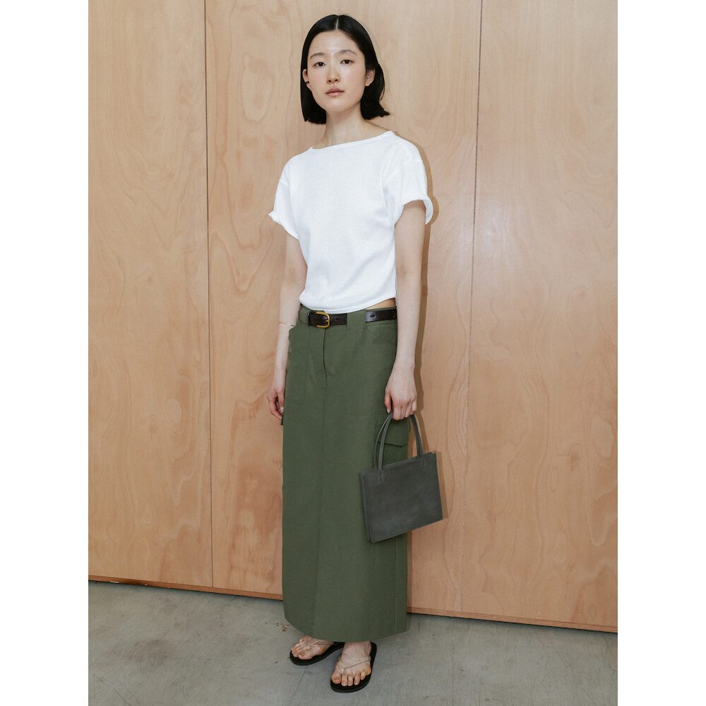 The Aperture 90s Waffle Half Sleeve Top White (TA6742A071)