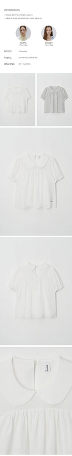BRENDA BRENDEN SEOUL sunbury blouse - ivory