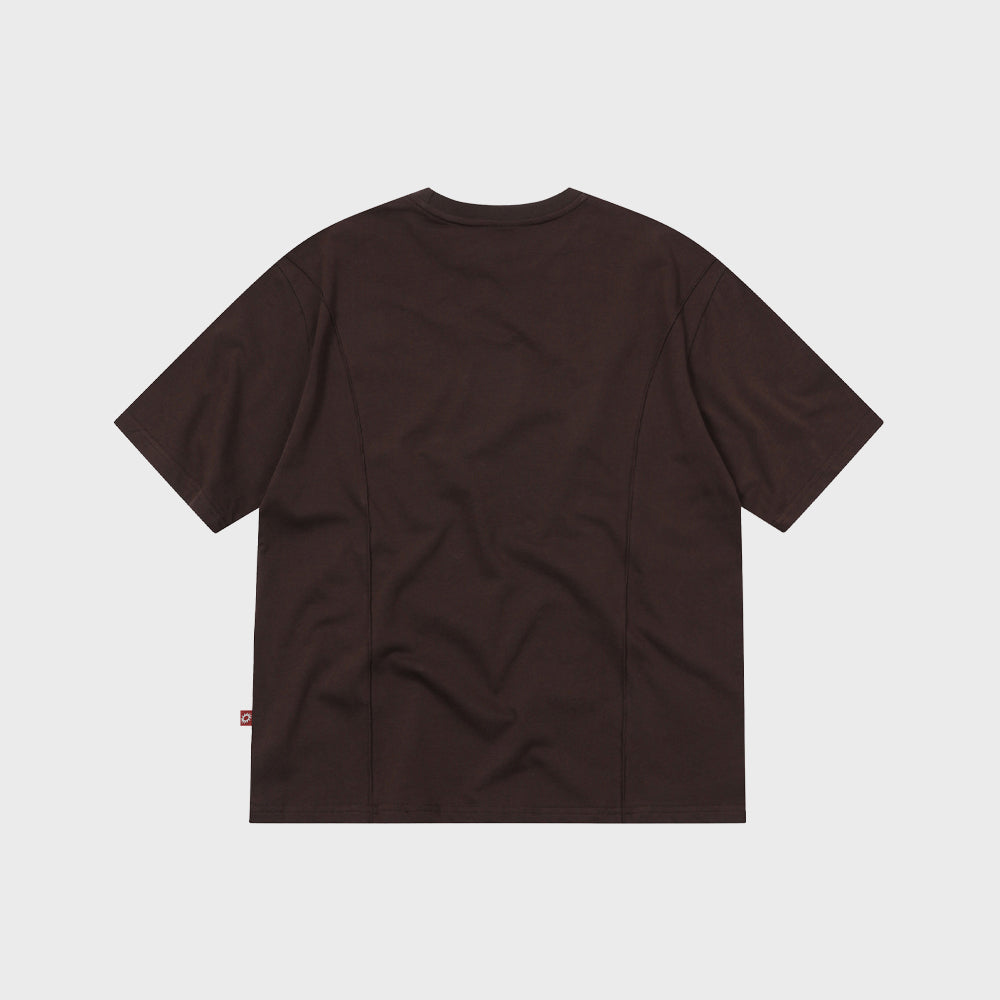 S'EST Starline Cut-out T-shirts Brown
